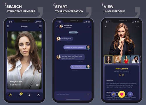Mobile chat screen